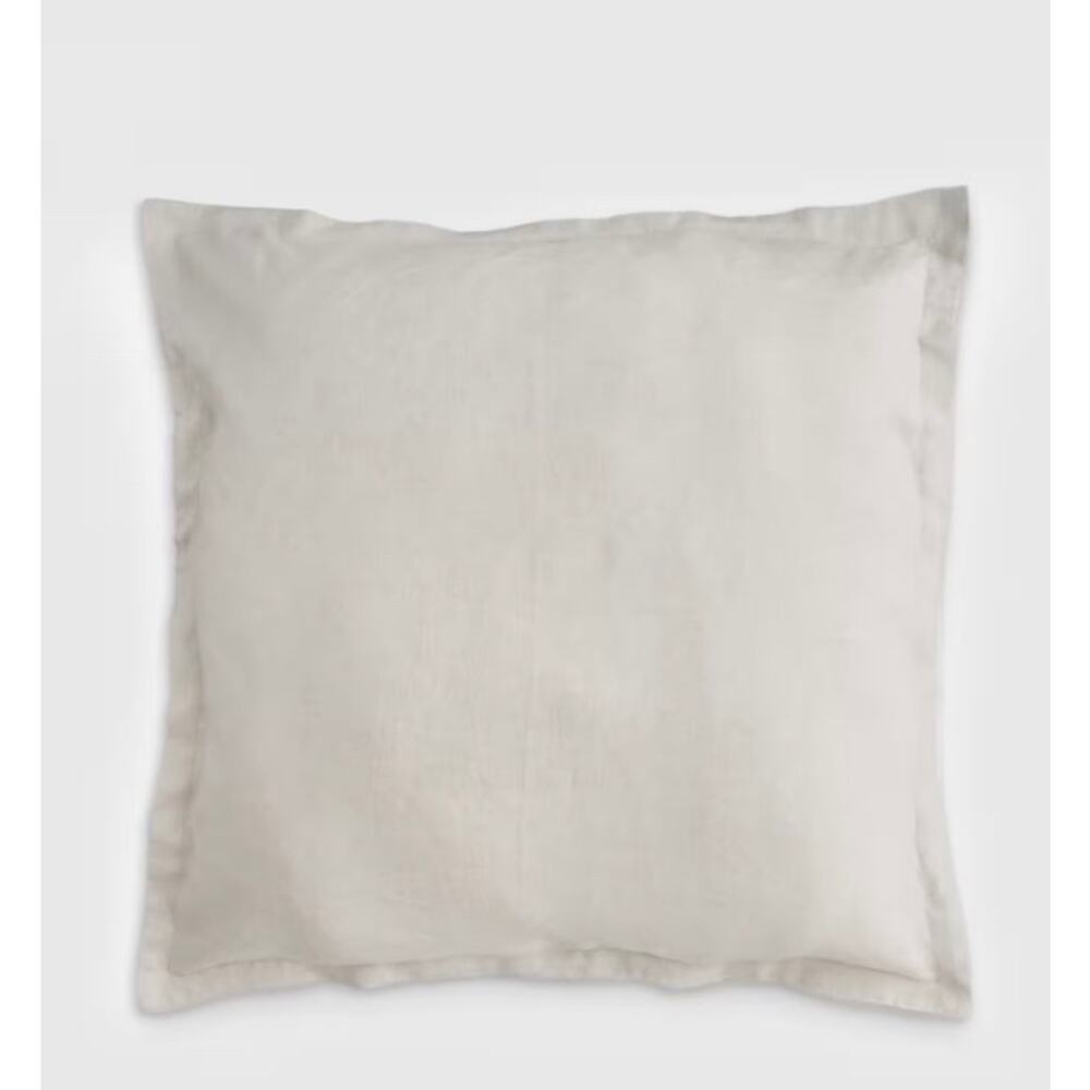 Quince European Luxury Classic Linen Euro Sham 26X26 Sand NWOT #14